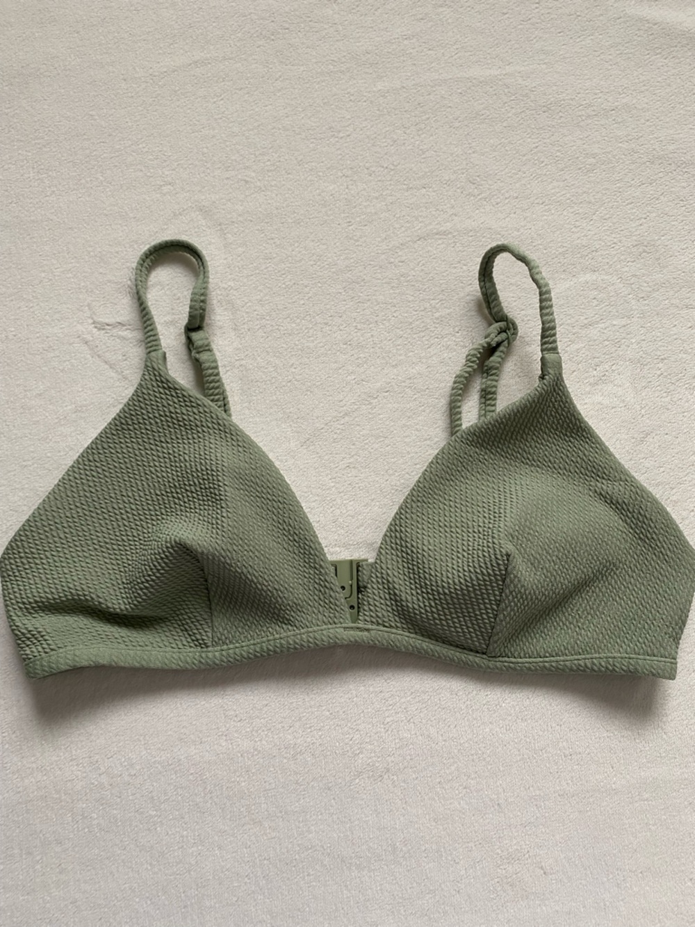 Soft Triangle Olive Green Bralette - Women Intimates